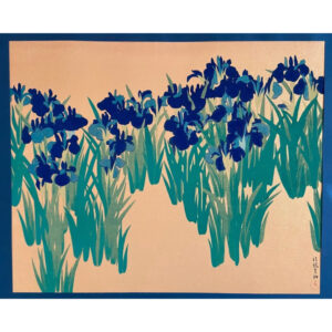 Japonism Ukiyoe Ogata Korin Irises Large