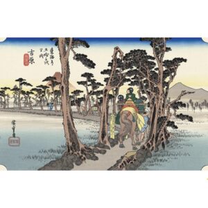 Japonism Ukiyoe Yoshiwara Fuji Left 53 Stations Tokaido
