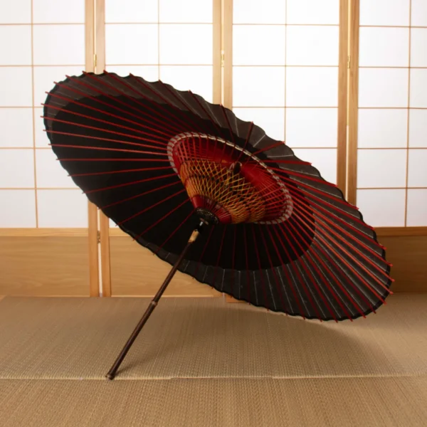 Japonism Wagasa Chrysanthemum Arabesque Gold05