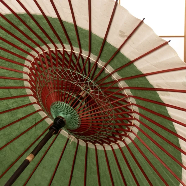 Japonism Wagasa Fresh Greenery Clover Tsukiyakko Bambo Parasol04