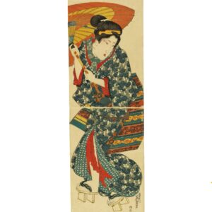 Kakemono e Of Beauty With An Umbrella01