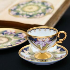 Pece Flower Collection Cup and Saucer Iris02