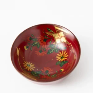 RED CHRYSANTHEMUM GUINOMI SAKE CUP01