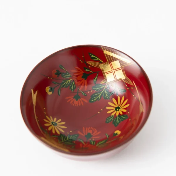 RED CHRYSANTHEMUM GUINOMI SAKE CUP01