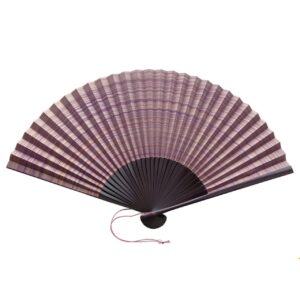 Shikebiki fan, double sided, purple [Reprinted in Japanese lacquer01