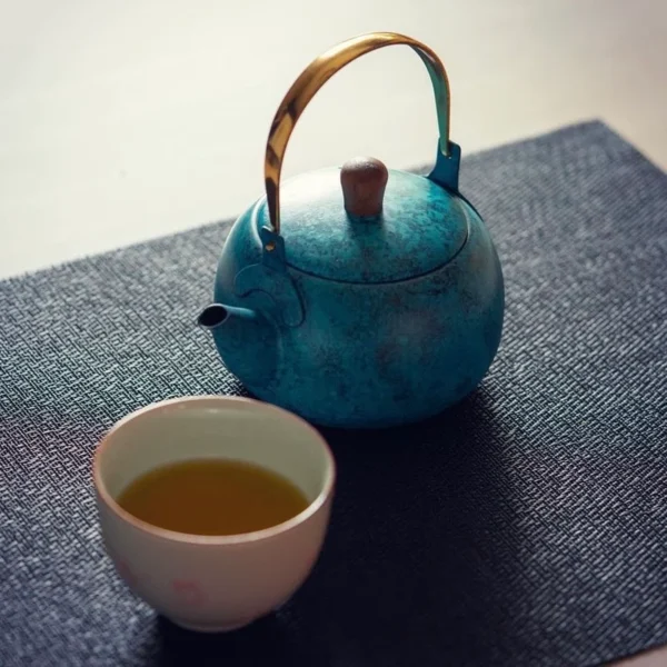 Teapot Orien Blue Artisan05