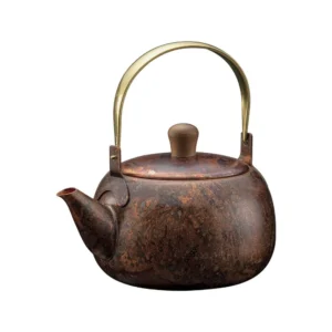 Teapot Orien Copper Red Artisan01