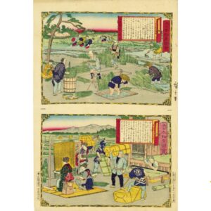 Ukiyoe Hiroshige III Shichito Matgrass Tatami Bingo