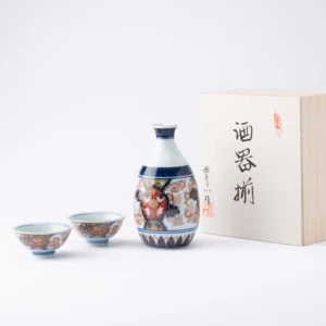 YAZAEMON OLD IMARI SAKURA SAKE SET02