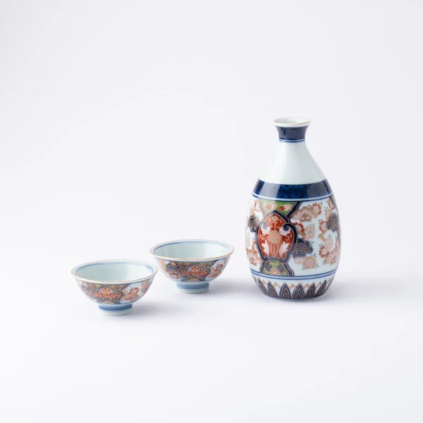 YAZAEMON OLD IMARI SAKURA SAKE SET06
