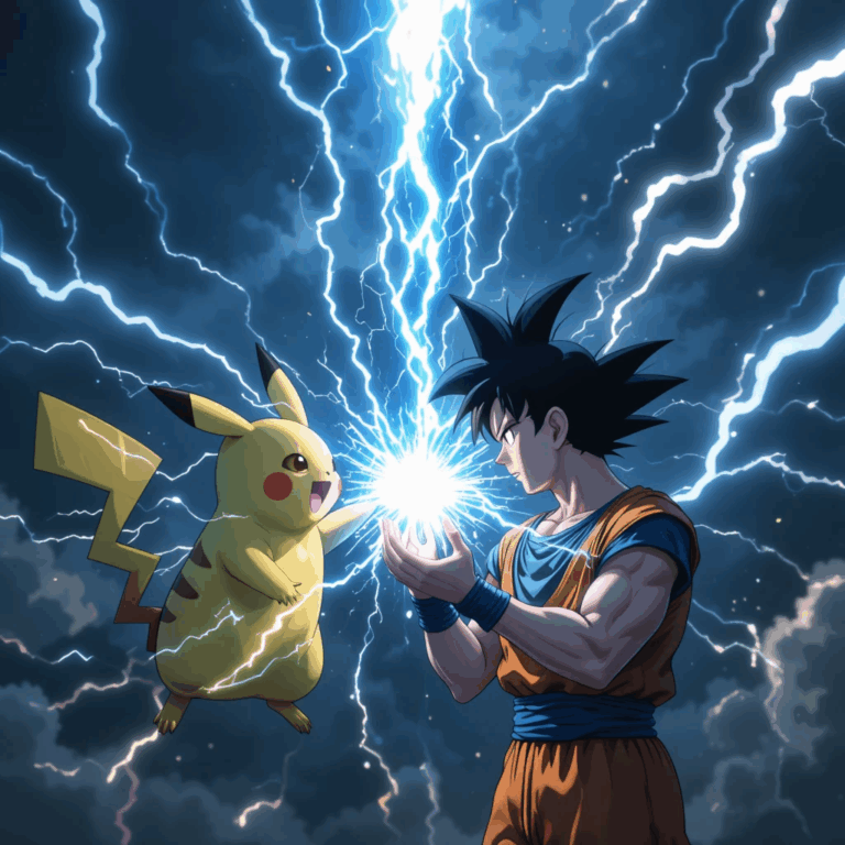 Pikachu vs. Goku — When Pokémon Meets Dragon Ball in an Epic Storytelling Battle
