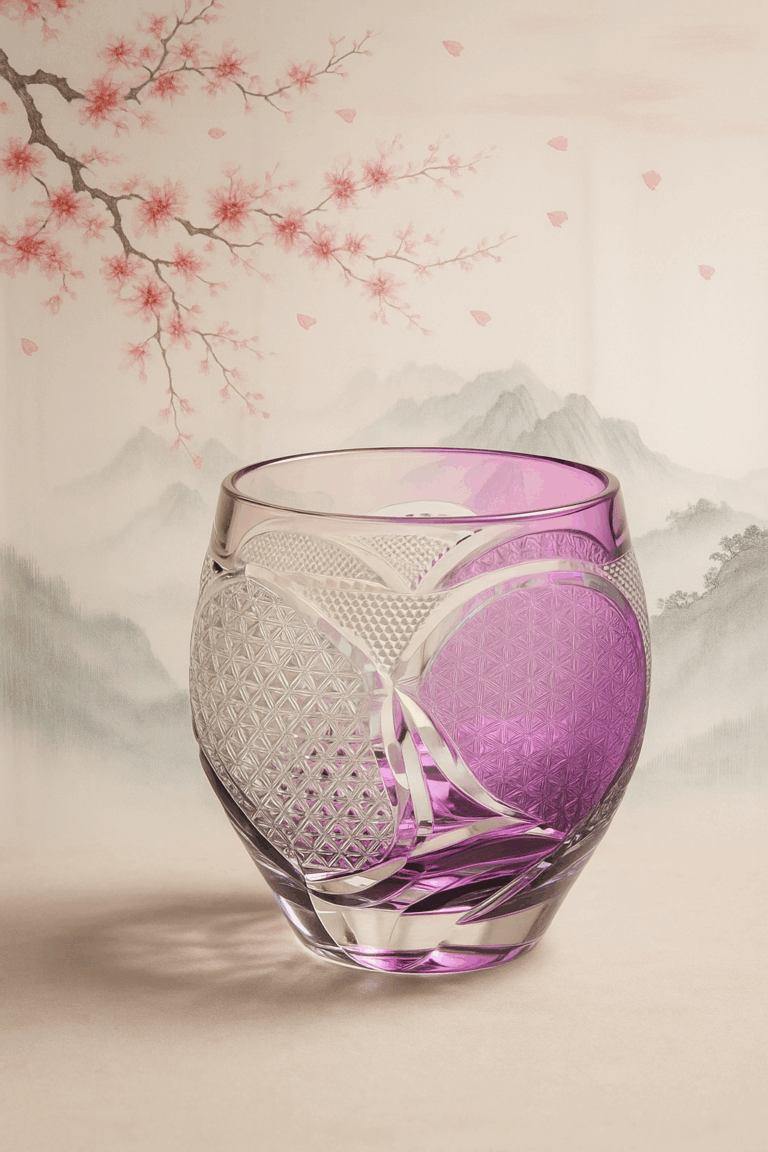Edo Kiriko × Kaga Yuzen  A Harmony of Light and Fabric”