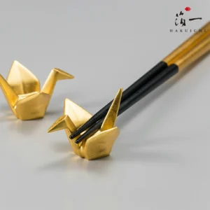 Gold Crane Chopstick Rest