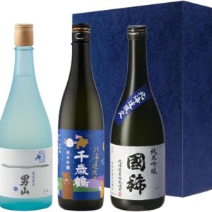 Kunimare × Otokoyama × Chitose-Tsuru – Hokkaido Sake Tasting Set (720ml × 3 Bottles)