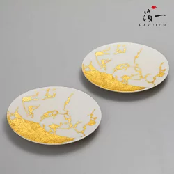 Gold leaf Mable Plate