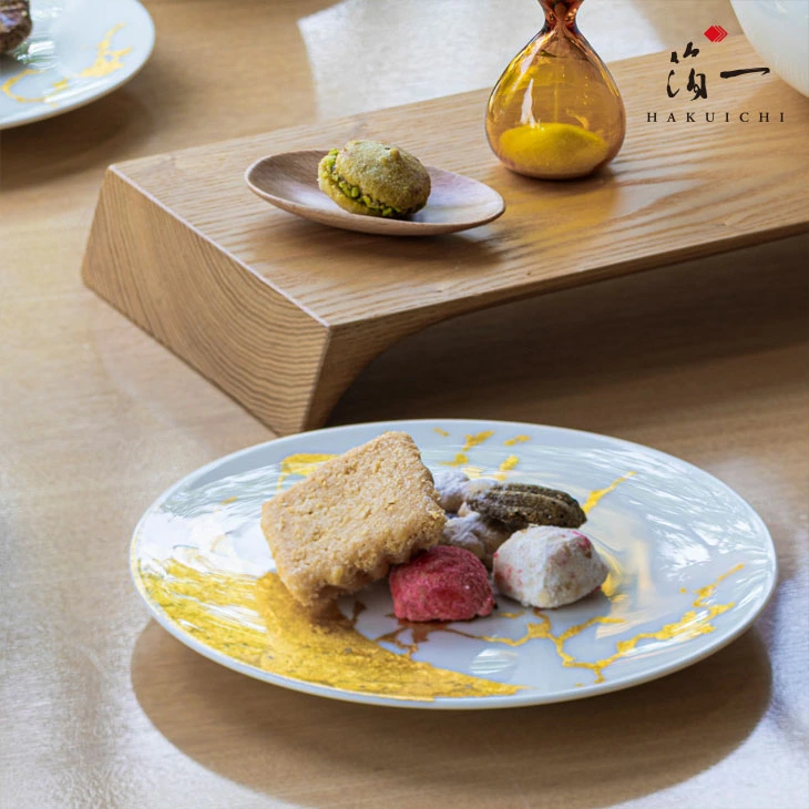 Gold leaf Mable Plate - Image 3